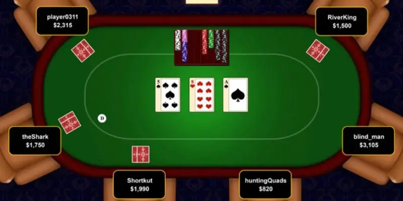 Hướng dẫn cách chơi bài poker qua từng vòng cược